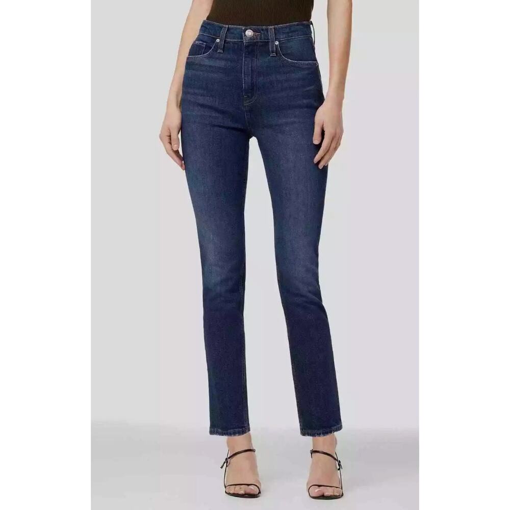 Hudson NWT Harlow Ultra High Rise Cigarette Ankle Jeans Meadow Medium Wash Sz 32